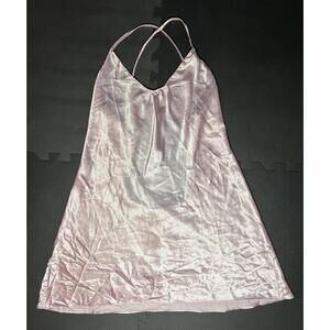 Vintage Y2K Victoria's Secret Cotton Short Nightgown Women Size Medium Pink